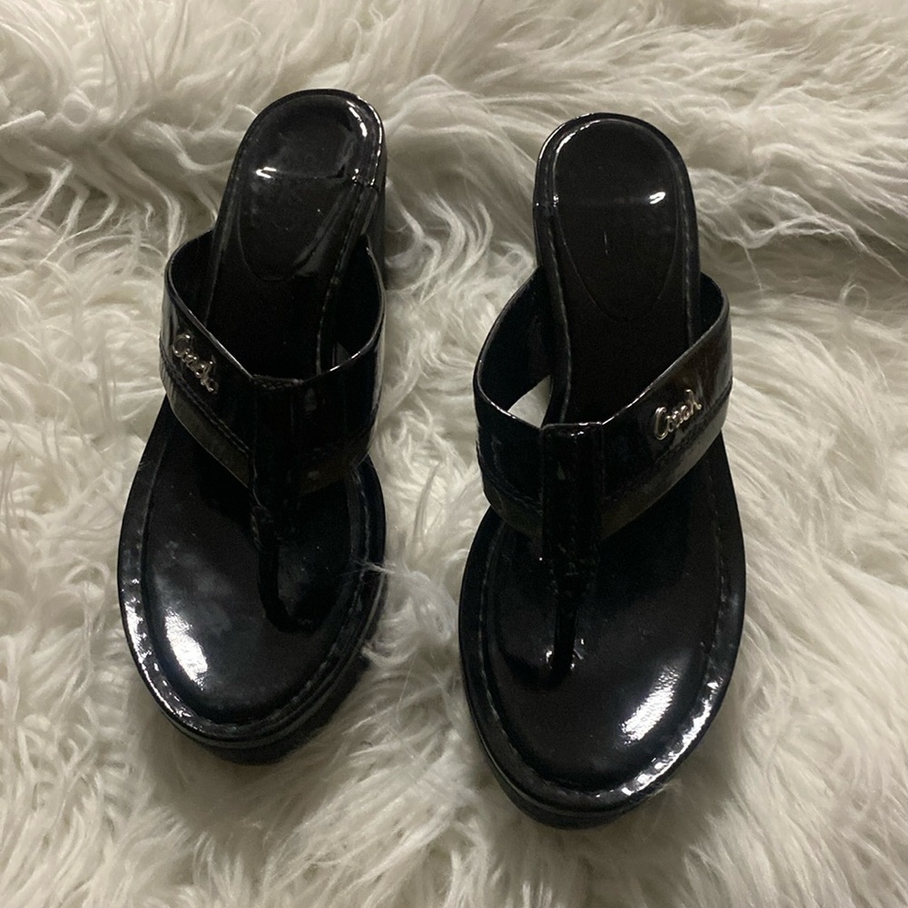 Coach wedge, Sandals Size 8B